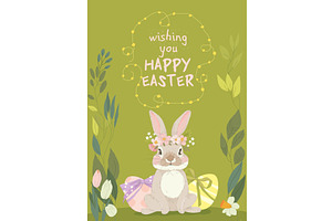 Cute Little Rabbit sitting Near, an Animal Illustration by Maria Starus