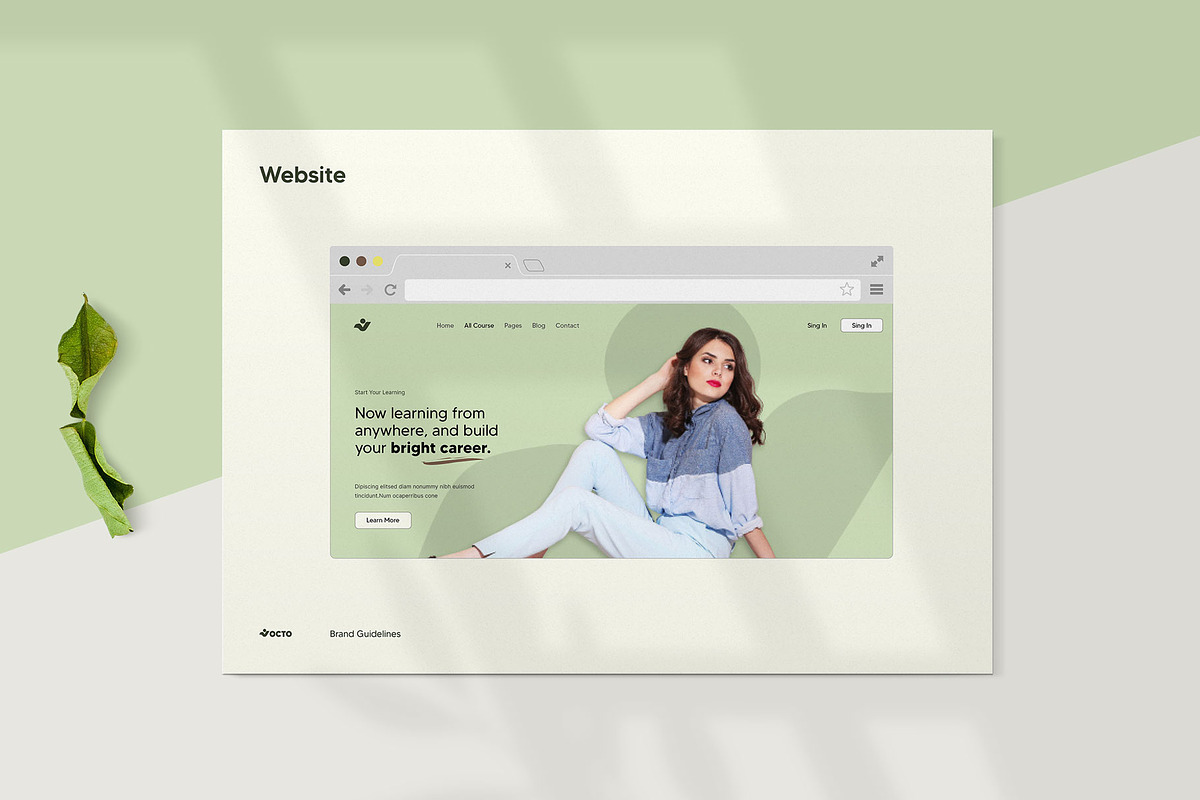 OCTO · Brand Guidelines | CANVA, a Brochure Template by KreateTribe (Photo 13 of 14)