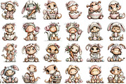 Whimsical Easter Animals Clipart, an Illustration by Sublimation Artist (Thumbnail 2 of 7)