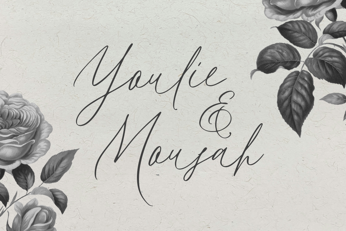 Hillieston Elegant Wedding Font, a Script Font by DzikrulAulia (Photo 6 of 10)