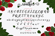 routher - beautiful script font, a Script Font by MLKWSN (Thumbnail 2 of 10)