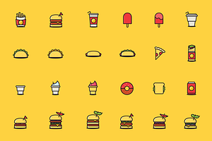 Fast Food Icons / Illustrations