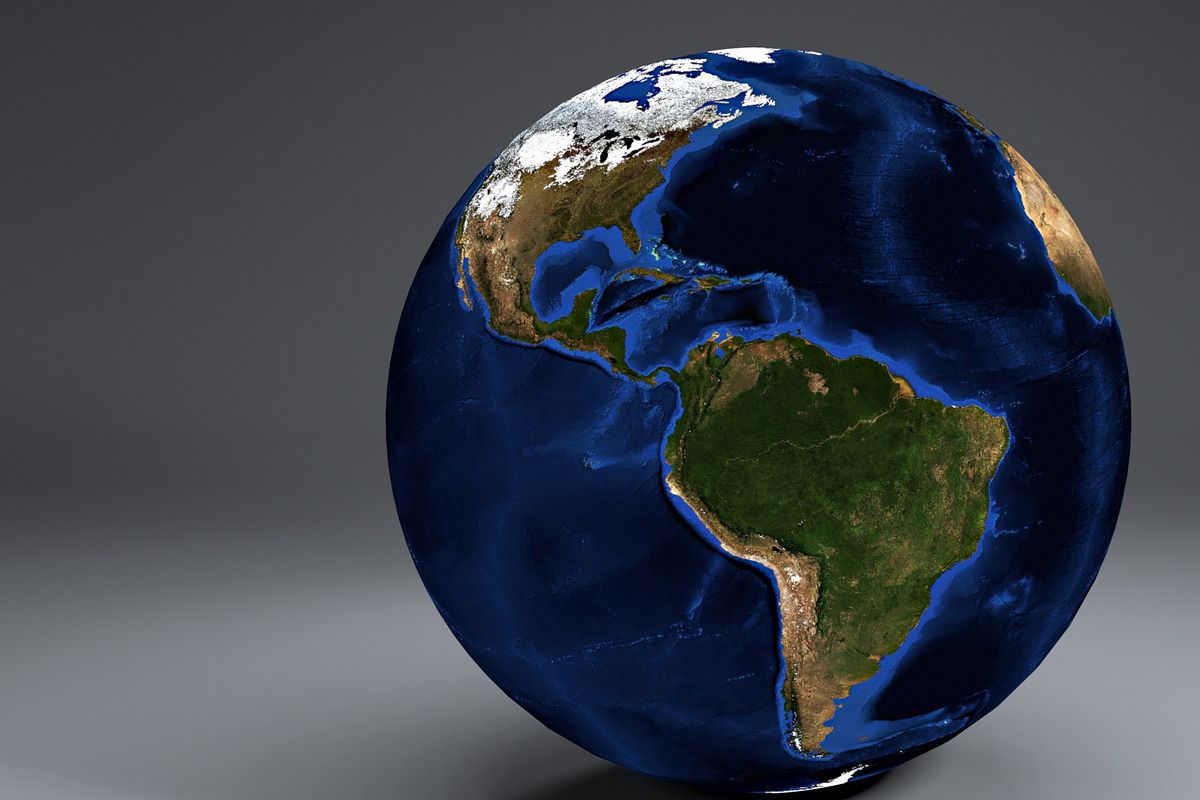 Earth Globe 10k, an Environmental 3D Model by Flash My Pixel (Photo 2 of 7)