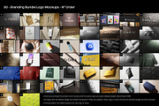 50 Logo Mockup Branding Bundle - V5, an Advertising Mockup by Asylab (Thumbnail 2 of 57)