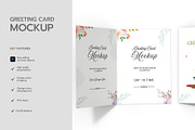 Christmas Greeting Card PSD Mockup, a Product Mockup by graphypix (Thumbnail 2 of 4)