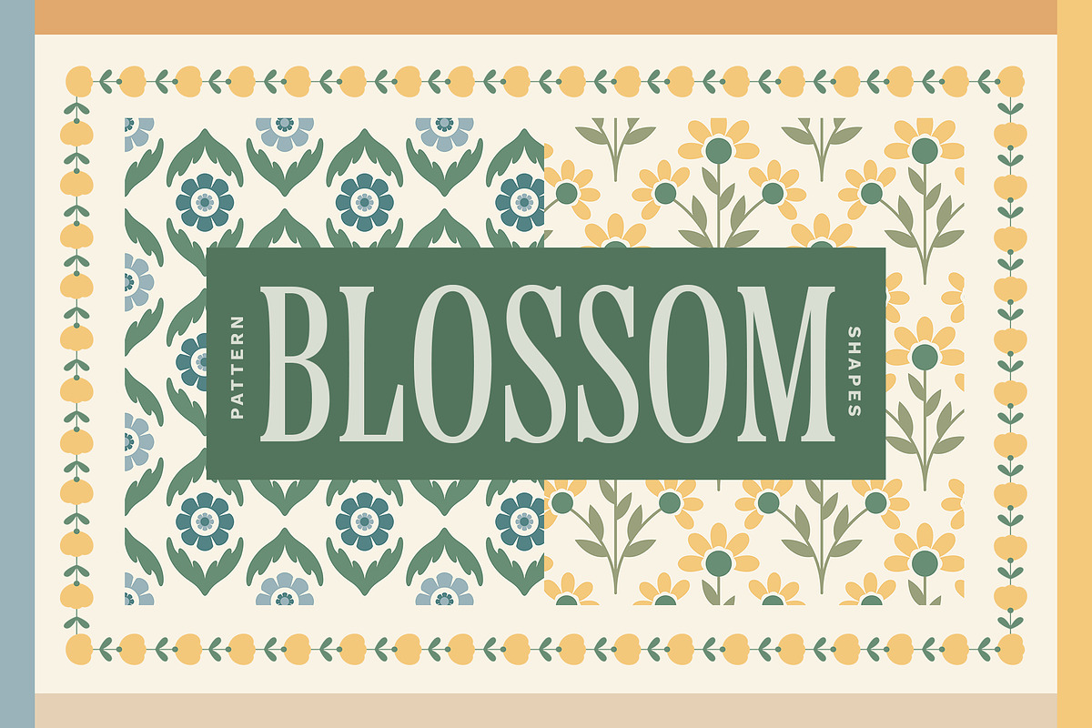 Blossom - Earthy Patterns & Shapes, a Pattern Graphic by Basia Stryjecka (Photo 1 of 33)