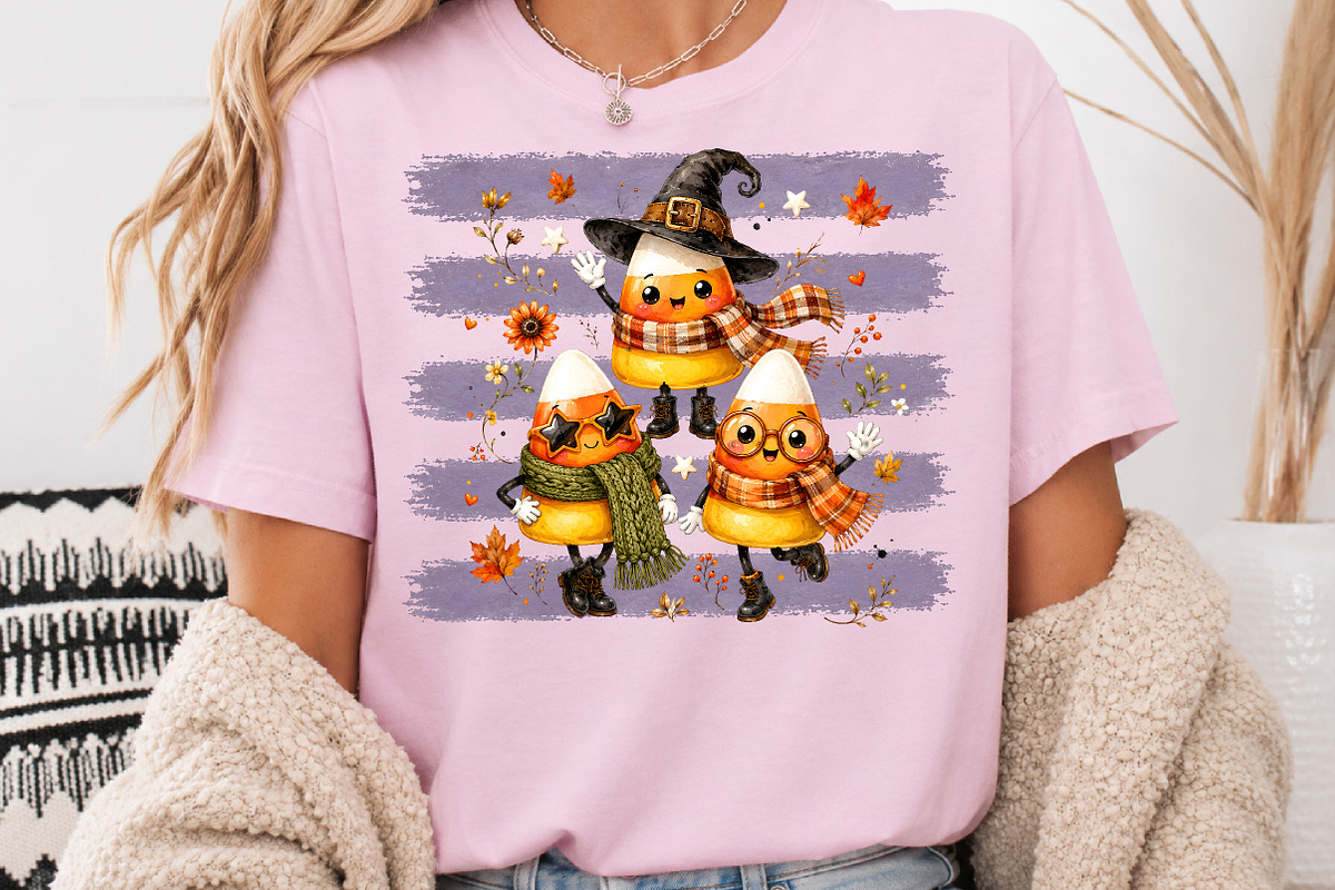 Halloween Candy Corn Sublimation PNG, a Seasonal Illustration by Rose Art (Photo 3 of 4)