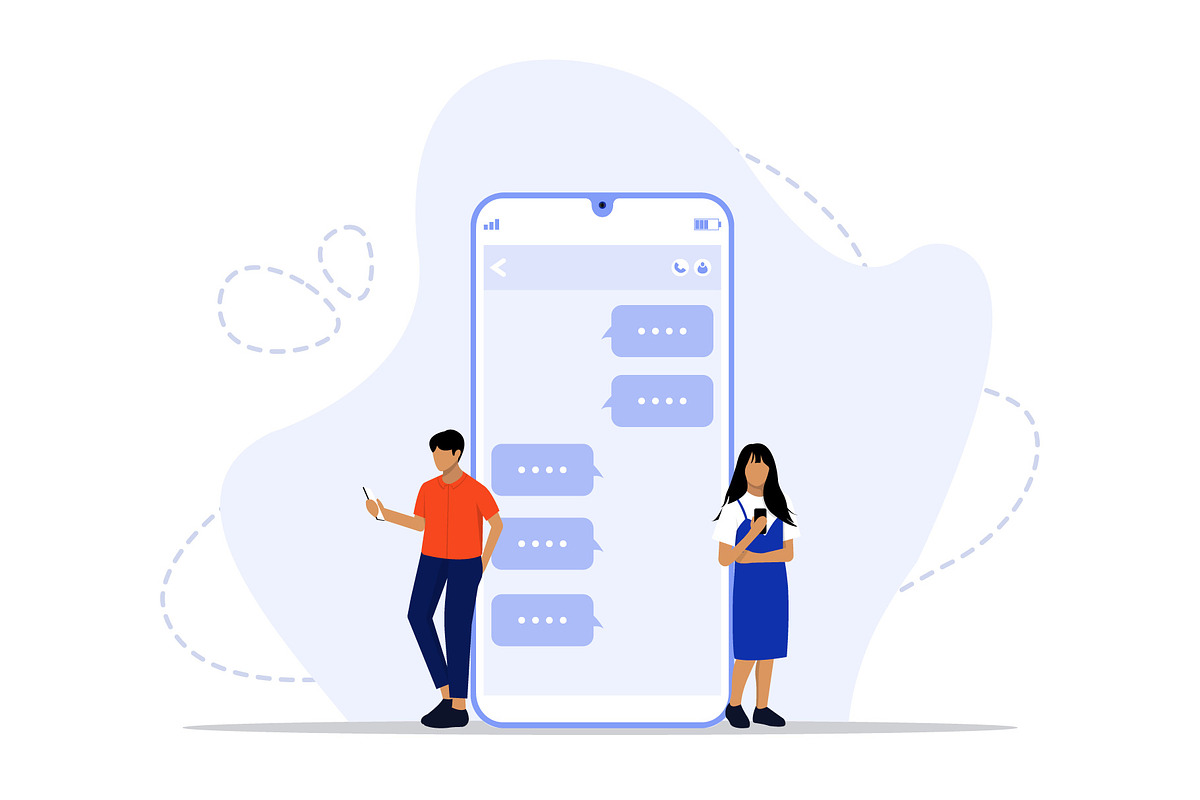 Messages concept illustration, a Technology Illustration by nivector (Photo 3 of 5)