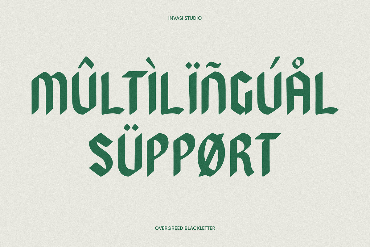 Overgreed - Rounded Blackletter, a Blackletter Font by Invasi Studio (Photo 10 of 10)
