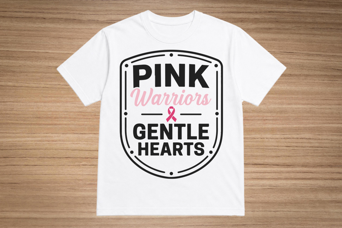 Breast cancer awareness T-shirt, an Object Graphic by hafijul (Photo 1 of 3)