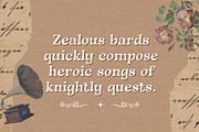 Feywood Oath - Antique Typeface, a Handwritten Font by HipFonts (Thumbnail 6 of 9)