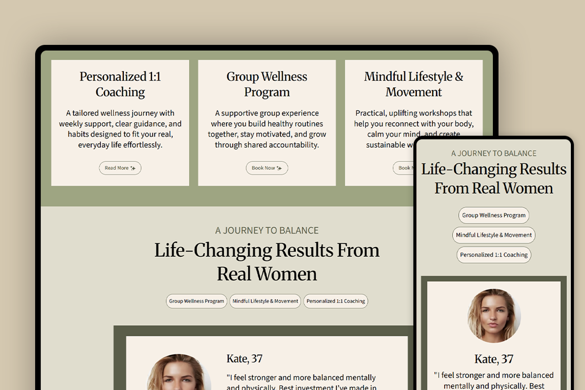 Wellness & Life Coach Website, a Wix Template by Kitteeh (Photo 11 of 20)