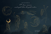 Hand drawn Celestial Women Line Art, an Illustration by KirillsWorkshop (Thumbnail 3 of 8)