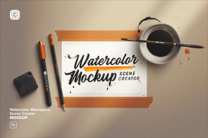 Watercolor Workspace Scene Creator