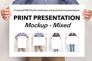 Mixed Artwork Presentation Mockup