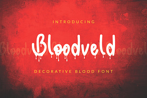 Bloodveld - Decorative Blood Font