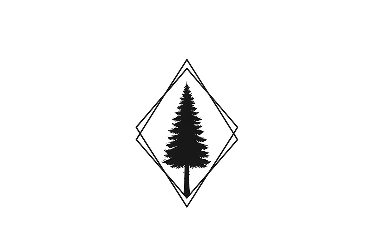 Geometric Pine Tree Emblem Bundle, an Illustration by Creativeshirt (Photo 29 of 31)