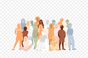 Group of Kids – Two Color Set, a Person Illustration by Stafeeva (Thumbnail 4 of 6)