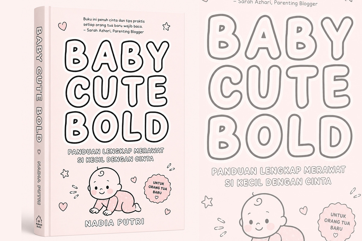 Baby Cute Bold Outline Font, a Handwritten Font by Fourteen Letter (Photo 6 of 6)