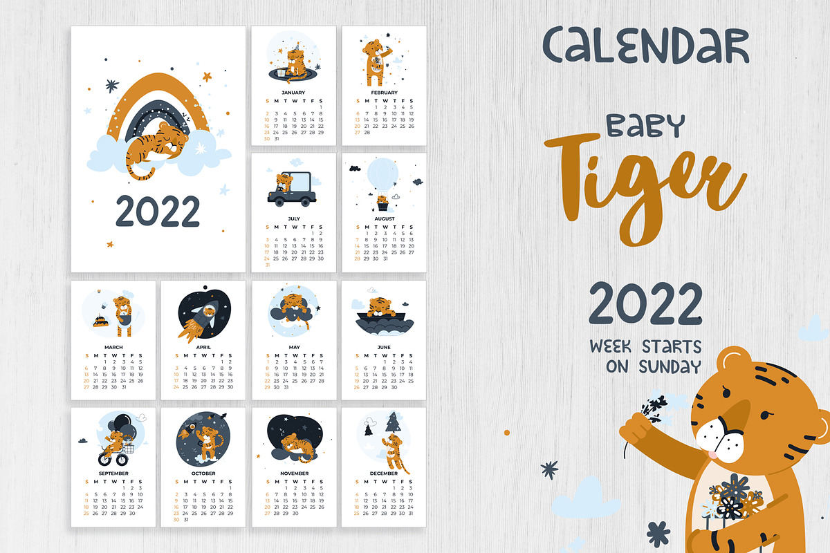 Baby tiger. Nursery print, an Animal Illustration by Re_Margarita_Art (Photo 6 of 9)