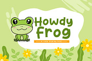 Howdy Frog, a Font by khurasan (Thumbnail 1 of 4)
