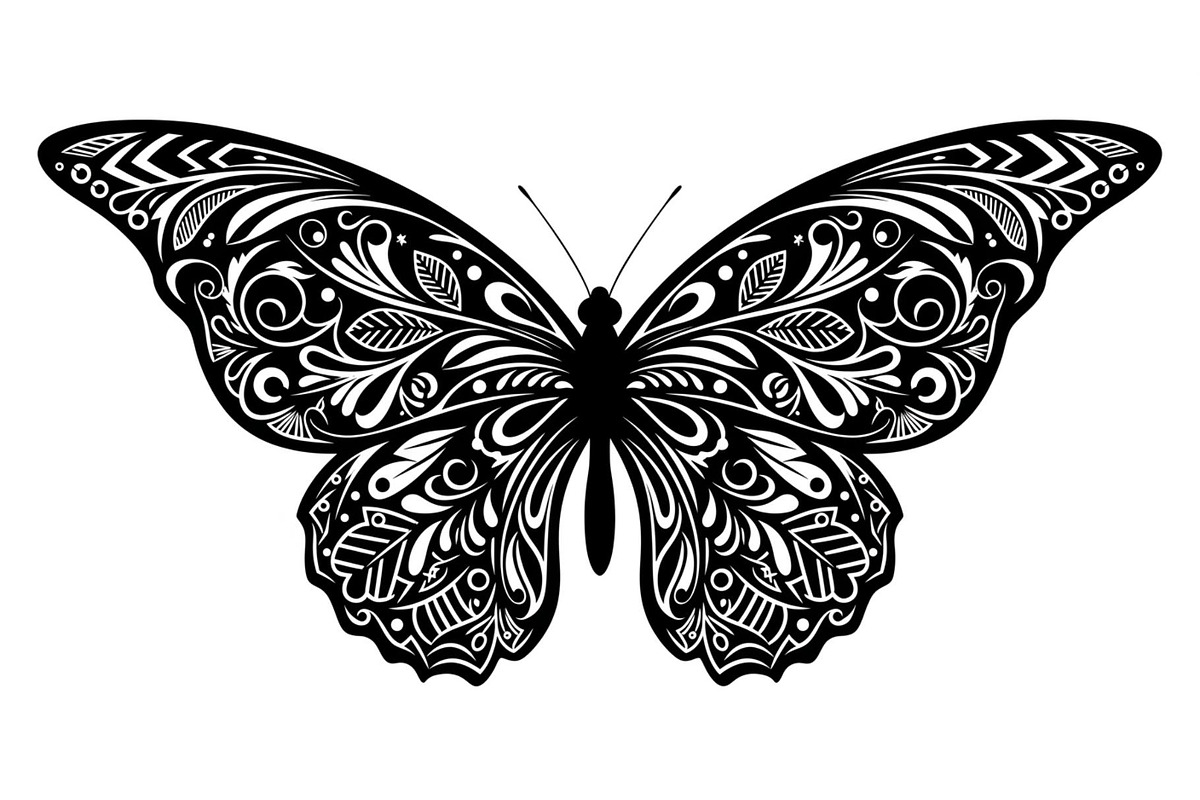 Butterfly Silhouette SVG Bundle, an Illustration by Gaye Art (Photo 14 of 31)