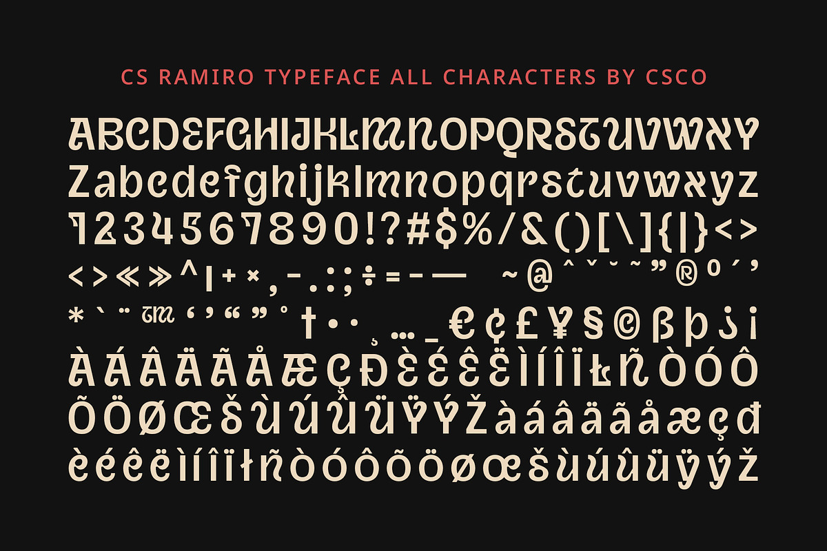 CS Ramiro – Renaissance Font, a Sans Serif Font by Craft Supply Co. (Photo 8 of 8)