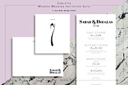 Carlotta Modern Wedding Stationery, an Invitation Template by Uno Bello Design Studio (Thumbnail 4 of 5)