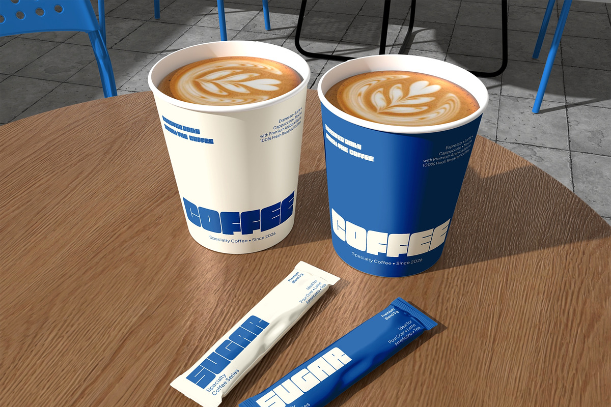 Coffee Paper Cup Mockup, a Cups & Container Mockup by Bartama Graphic (Photo 2 of 4)