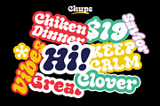 Chups - Groovy Retro Font, a Serif Font by roomspace creative lab (Thumbnail 13 of 14)