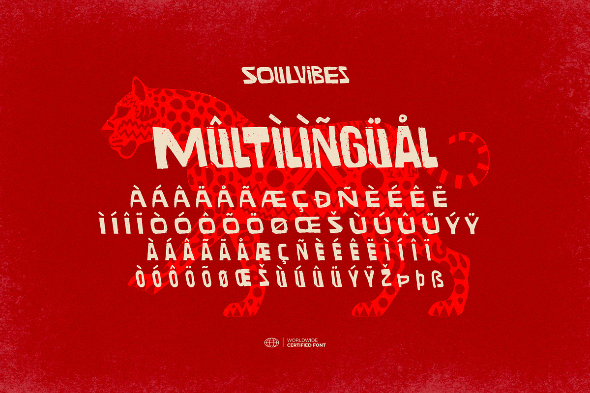 Soulvibes - Handmade Linocut Font, a Handwritten Font by ikiiko (Photo 7 of 7)