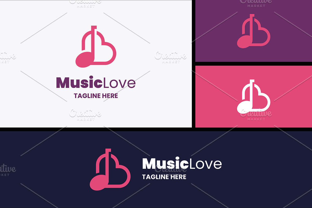 Music Love Logo, a Branding & Logo Template by Design_Planet (Photo 6 of 6)
