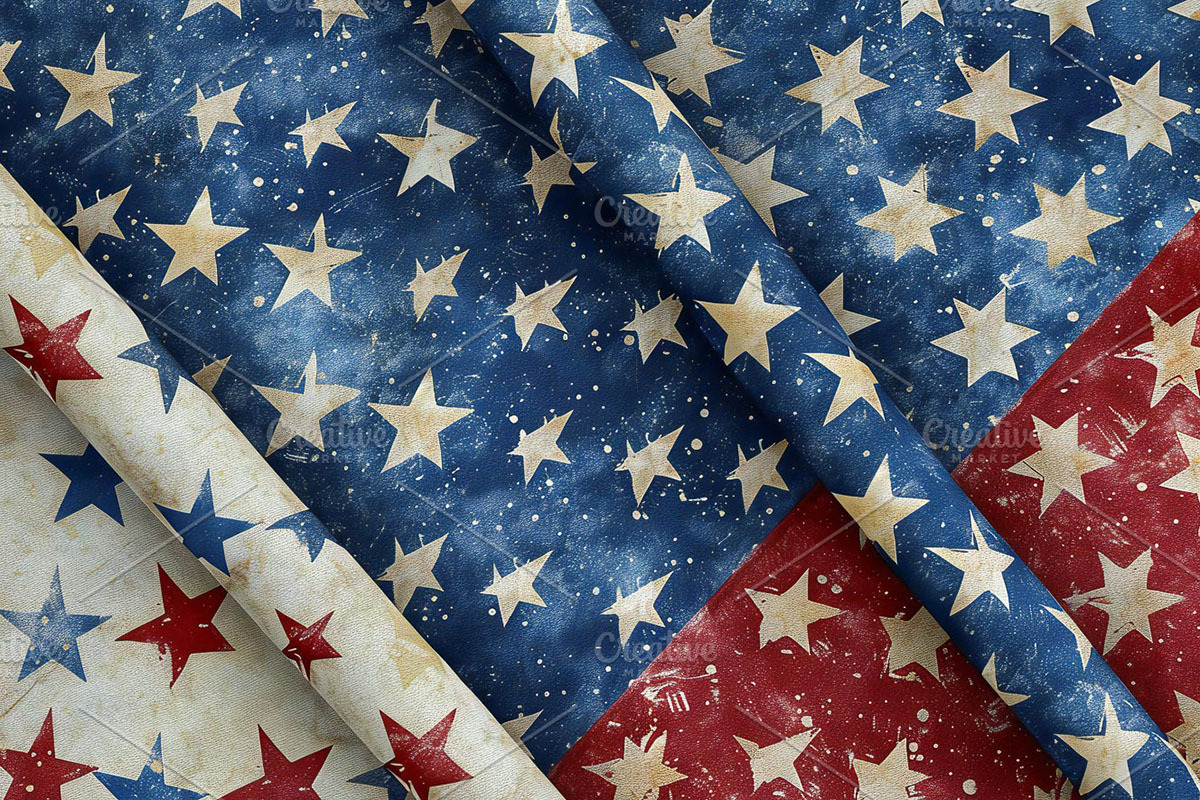 4th of July Vintage Digital Paper, a Texture Graphic by VetalStock (Photo 3 of 16)