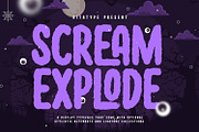 Scream Explode, a Symbol Font by Ditatype (Thumbnail 1 of 9)