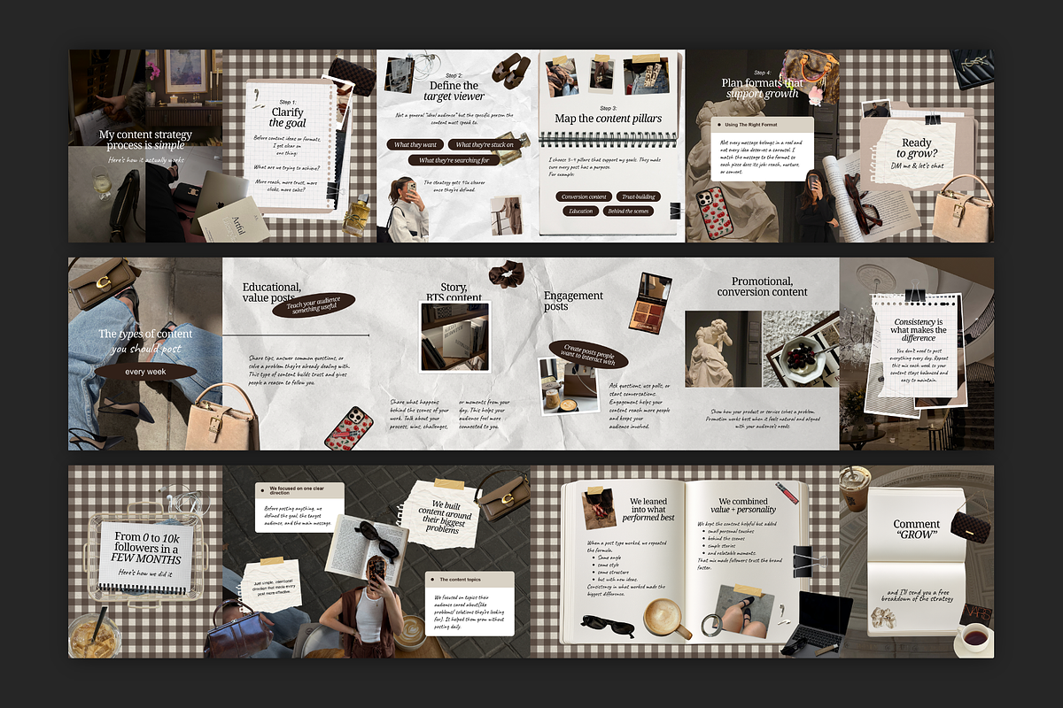 Carousels for Social Media Managers, a Social Media Template by Meraki Templates (Photo 5 of 10)