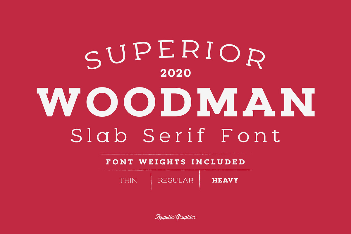 Woodman Slab Serif Font, a Slab Serif Font by Graphicdome (Photo 1 of 14)
