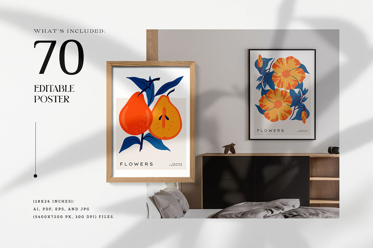 Floral - Poster Builder, a Texture Illustration by KetteCreate (Photo 3 of 17)