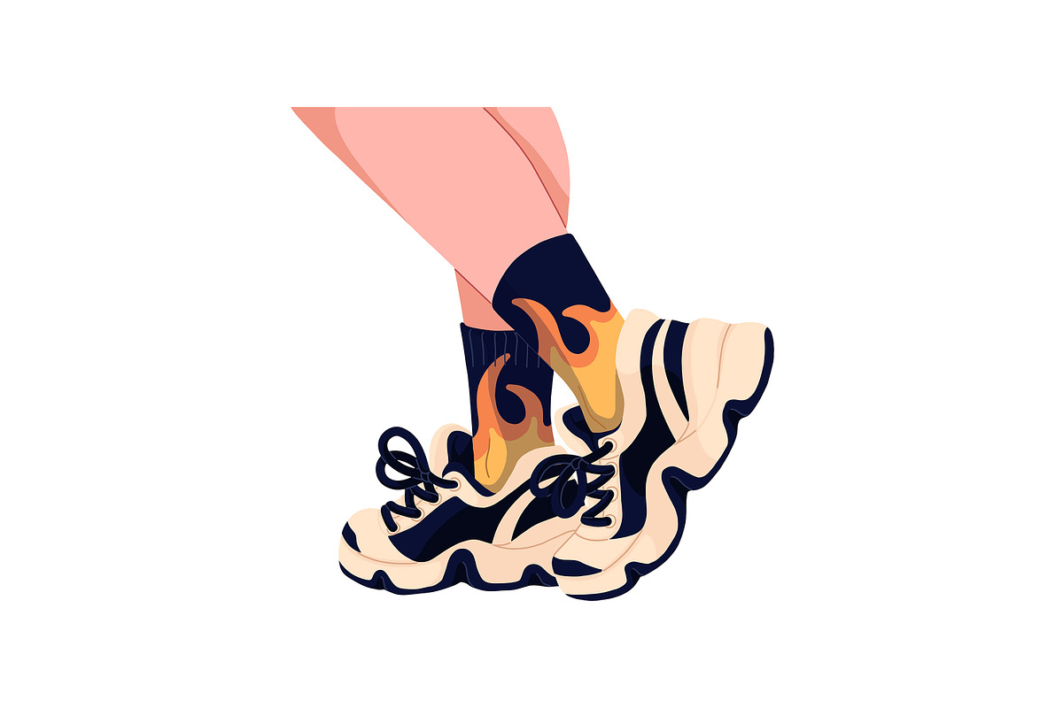 Women's legs in shoes set, a Person Illustration by PaperTrident (Photo 9 of 12)