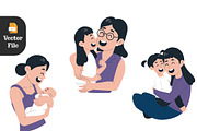 Mother’s Day 21 Vector illustration, a Seasonal Illustration by Peacock_design (Thumbnail 3 of 8)