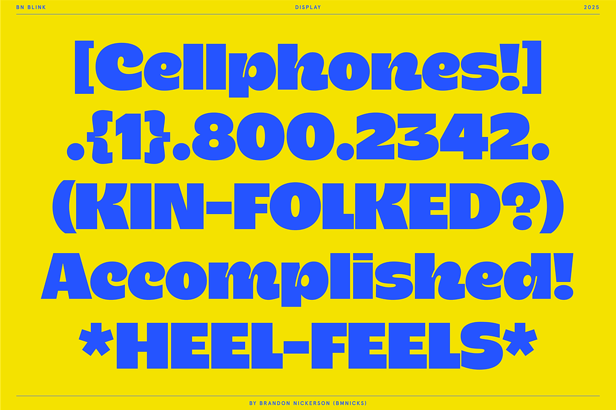 BN Blink, a Sans Serif Font by Bnick (Photo 3 of 16)