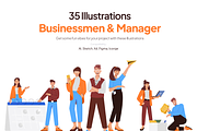 Business Character Illustration Set, a Finance Illustration by Vectors Market (Thumbnail 1 of 10)