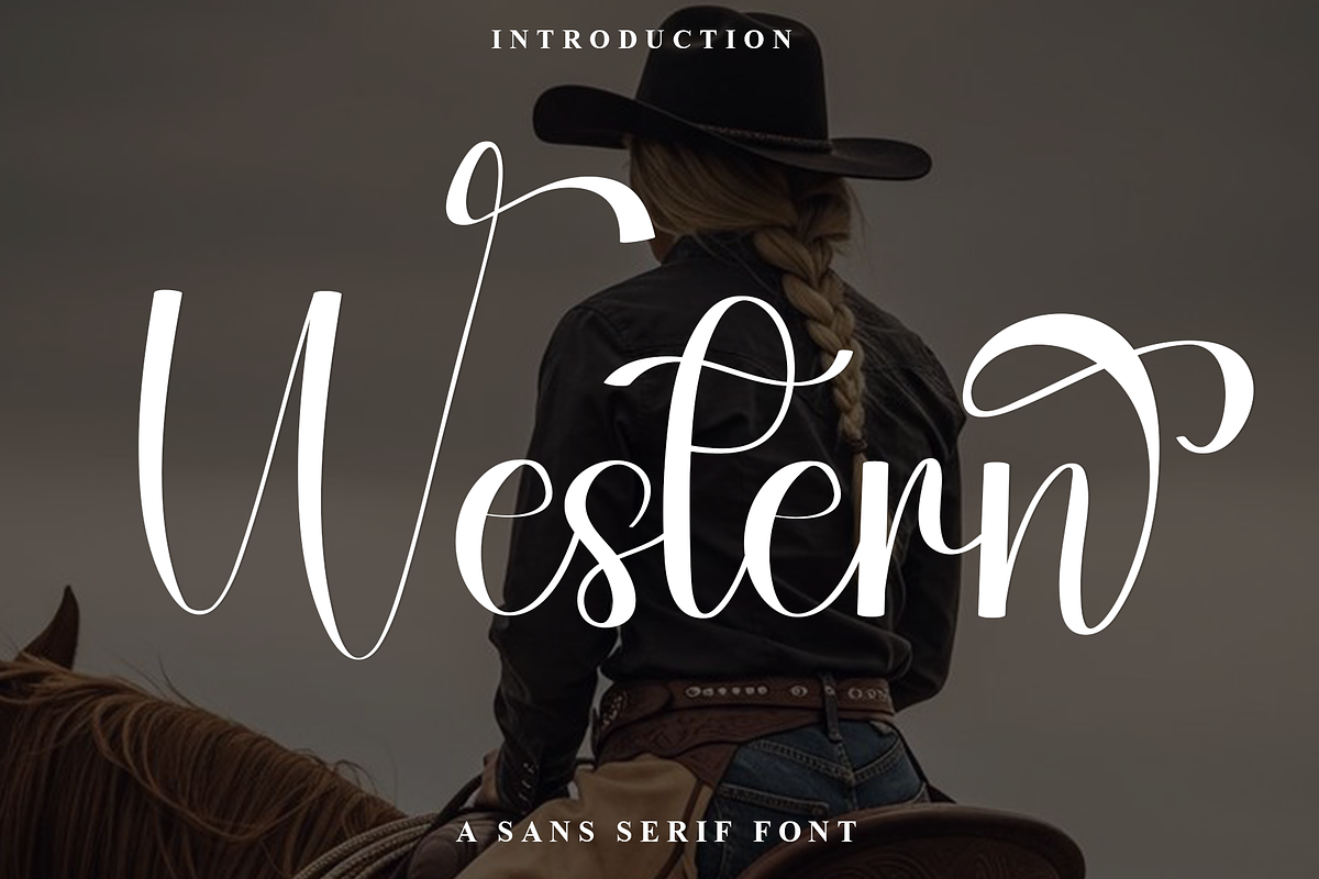 Western, a Handwritten Font by InermediaSTUDIO (Photo 1 of 8)