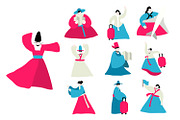 Korean People Flat Illustration, a Person Illustration by Fannan Studio (Thumbnail 2 of 2)