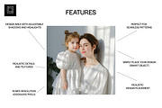 Mom & Child Dress Mockup (PSD), a Shirt Mockup by 1001 mockups (Thumbnail 2 of 14)
