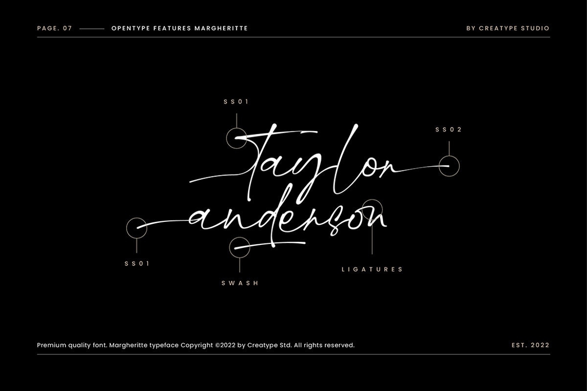 Margheritte Modern Script, a Script Font by Creatype Studio (Photo 6 of 9)