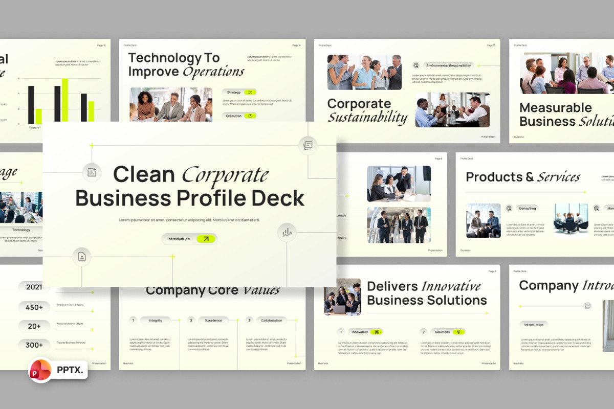 Corporate Business ProfilePowerPoint, a Presentation Template by Loin Studio (Photo 1 of 4)