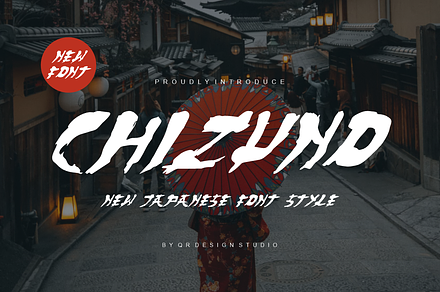 Chizuno - Japanese Font, a Handwritten Font by QR Design Studio