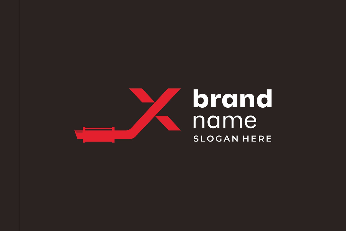 Letter X Exhaust Logo, a Branding & Logo Template by ika trisiana (Photo 1 of 2)