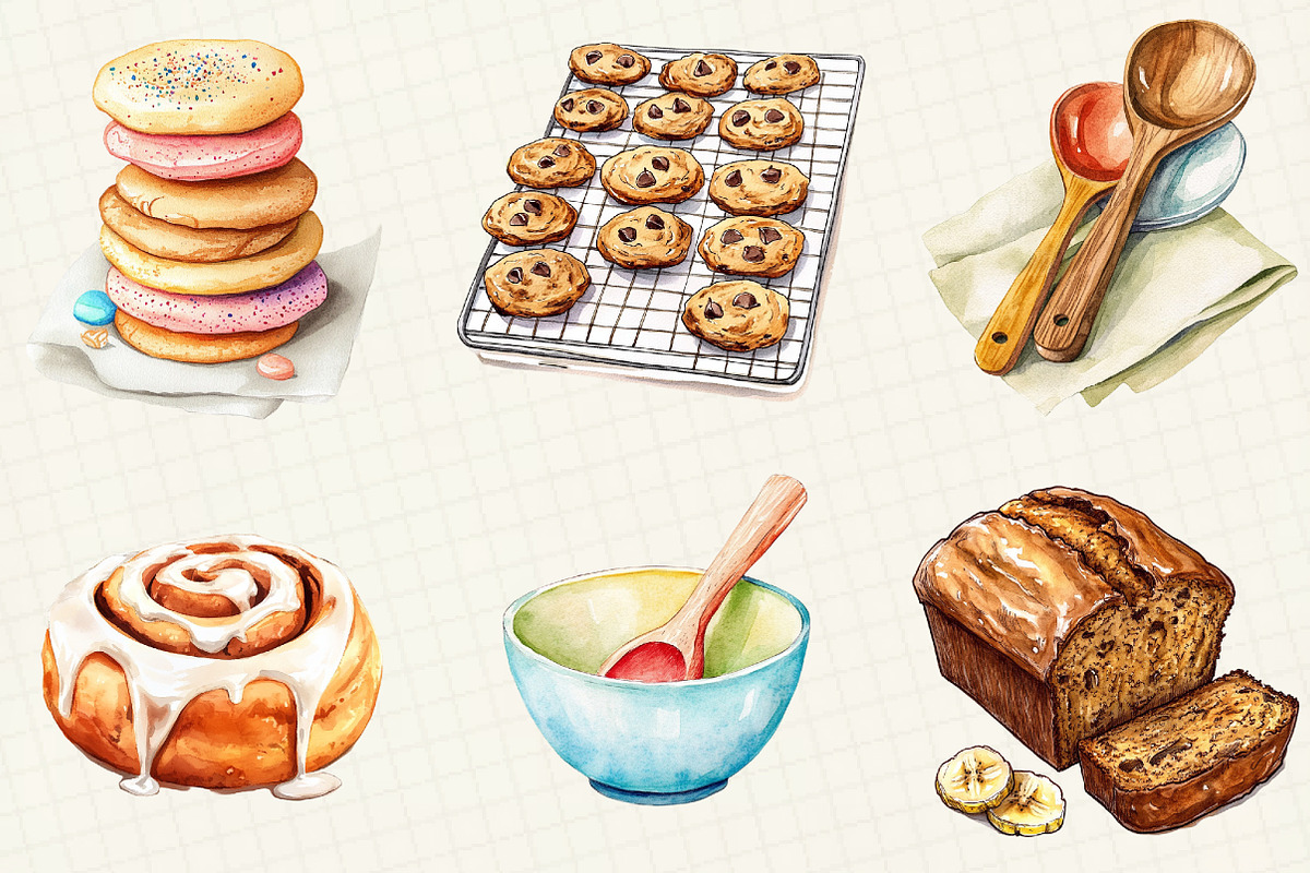 Neutral Baking Sublimation Clipart, an Illustration by OK Design (Photo 2 of 5)