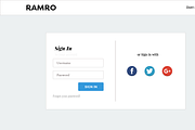 Ramro Web UI Kit - Login/Signups, an UI Kit Template by Danfe Designs (Thumbnail 9 of 11)